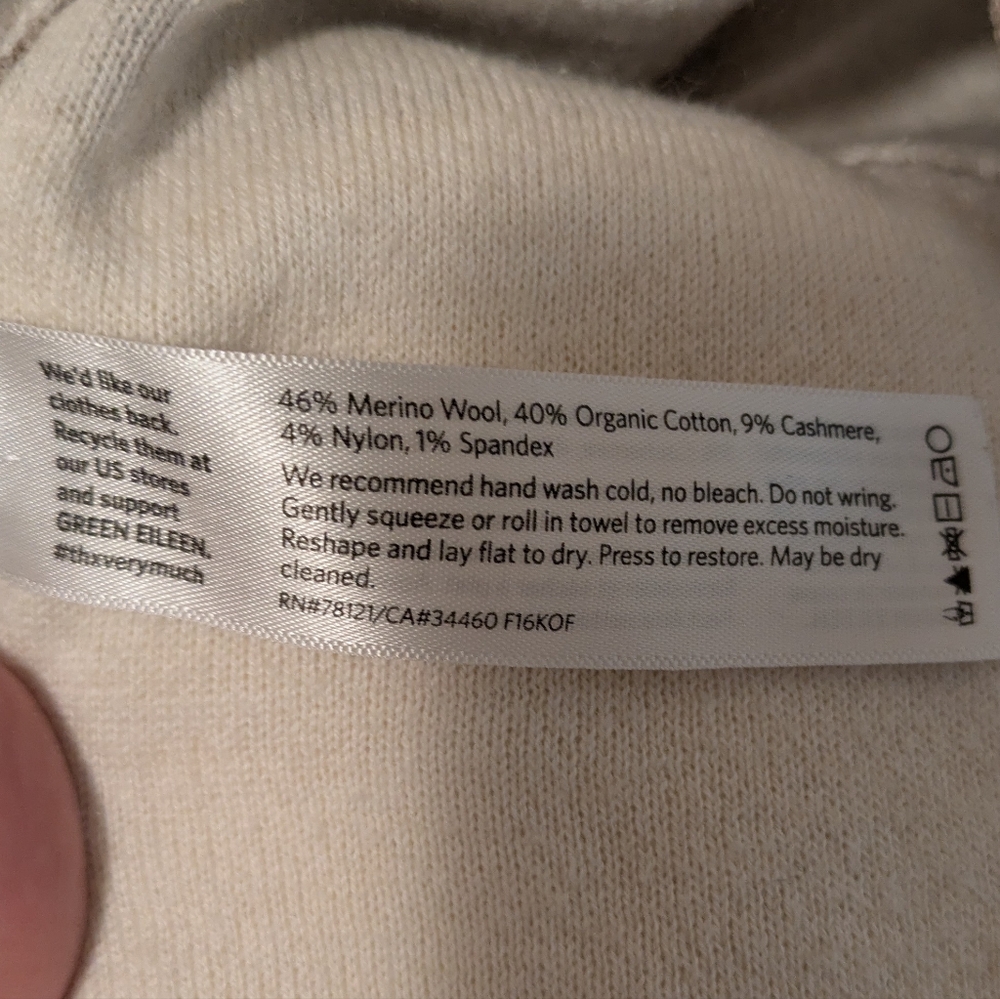 Eileen Fisher Merino Wool Blend Sweater - Picture 7 of 8
